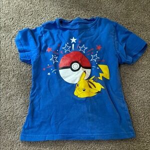 Pokémon Blue Tee with Pikachu and Pokéball